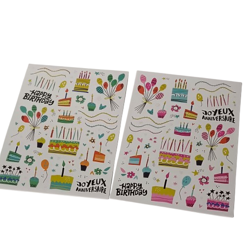 gommettes joyeux anniversaire