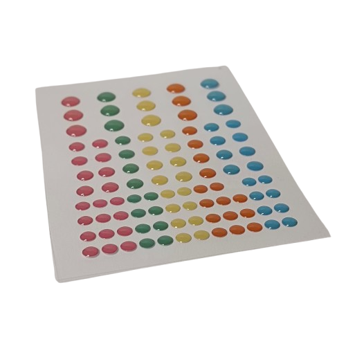 stickers ronds plats