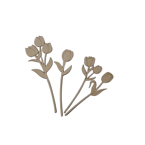 silhouettes fleurs