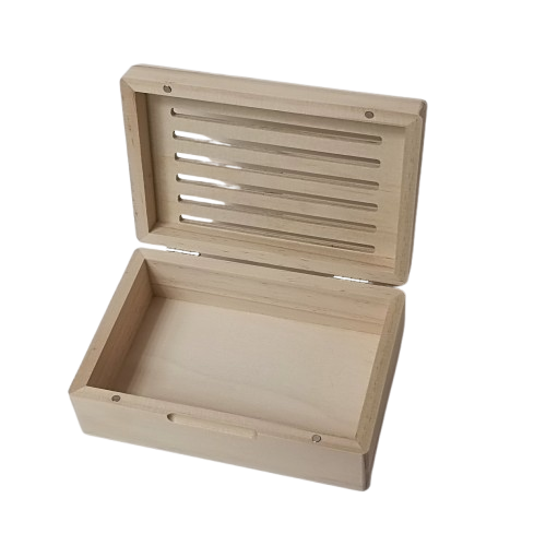 boite bois rectangle ajourée