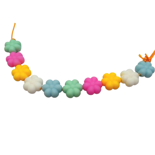 perles silicone fleurs