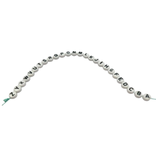 perles alphabet 7 mm