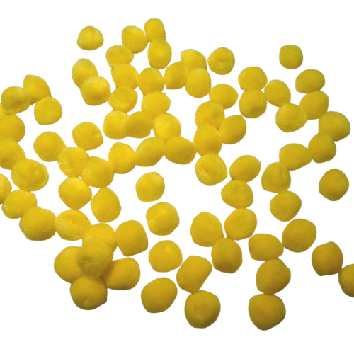 pompons jaunes