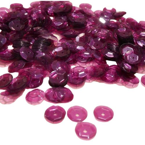 sequins violet translucide