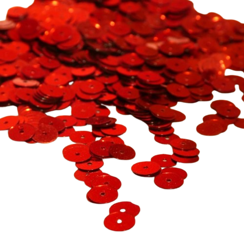 sequin rond rouge