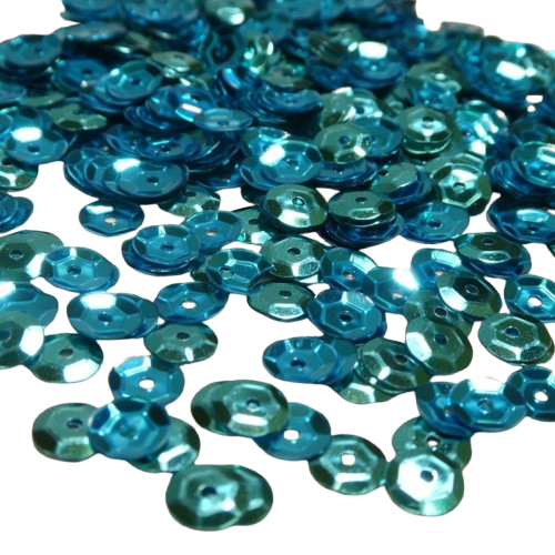 sequins bleu