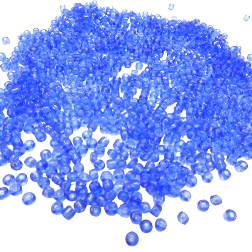 perles de rocailles 2 mm bleues