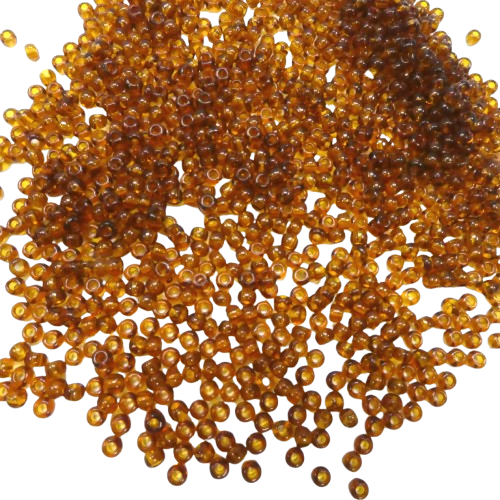 perles de rocailles 2 mm marrons