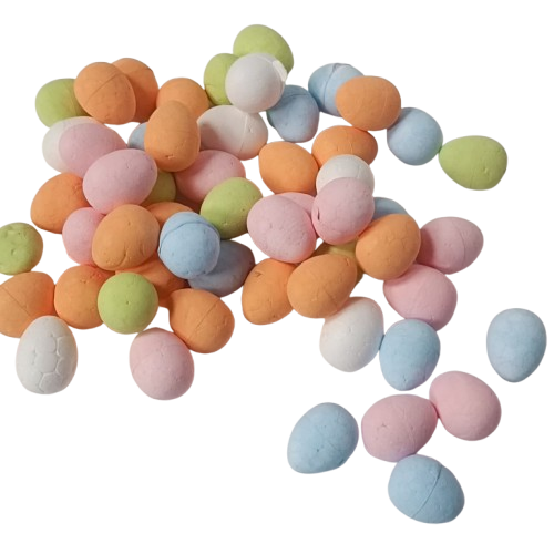 minis oeufs polystyrène pastels