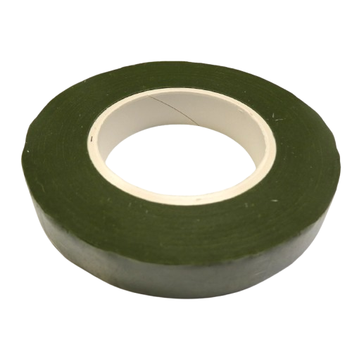 crepon floral vert 13 mm