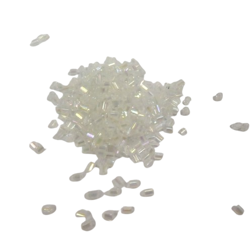 perles tubes blanches