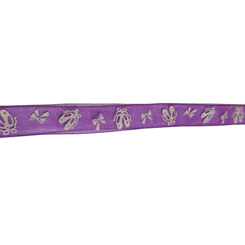 ruban violet chaussons