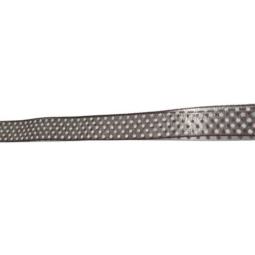 ruban marron pois