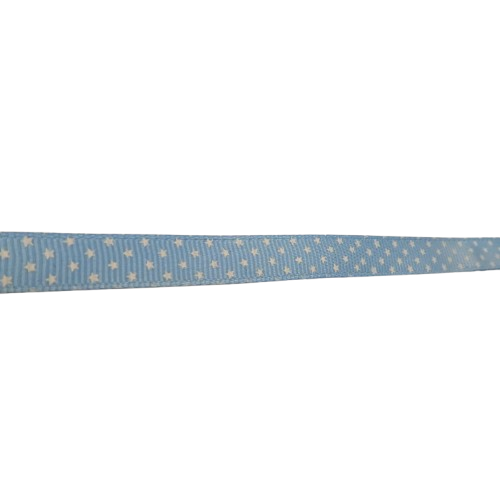 ruban bleu pois