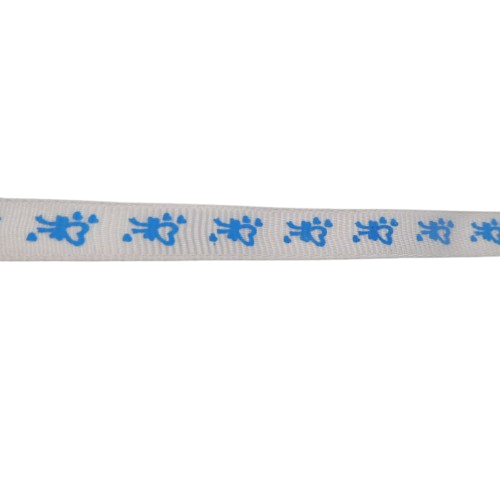 ruban blanc coeur bleu