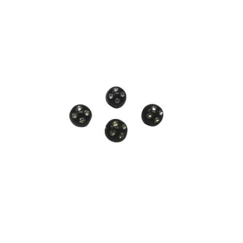 perles strass noires