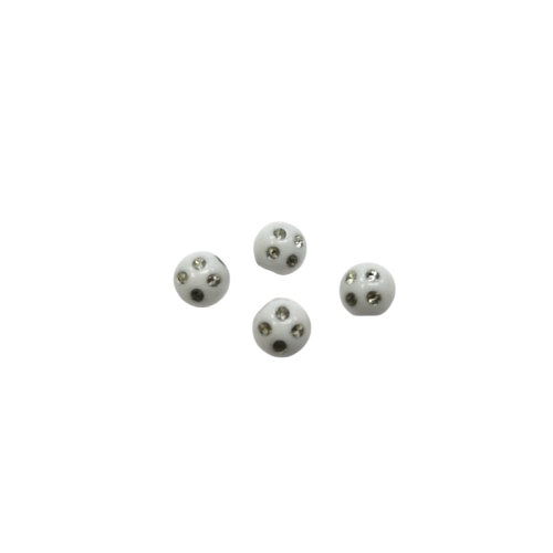 perles strass blanc