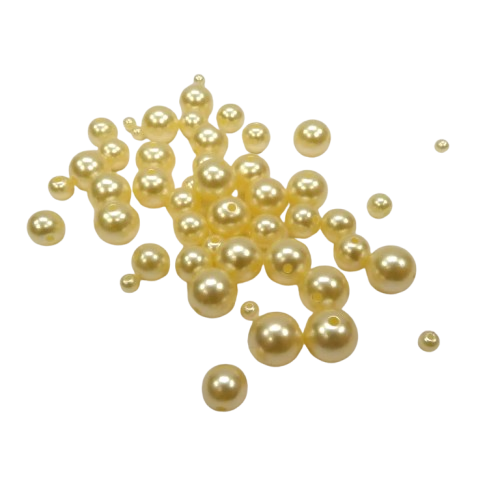 perles nacrées blanches