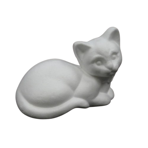 chat couché polystyrène