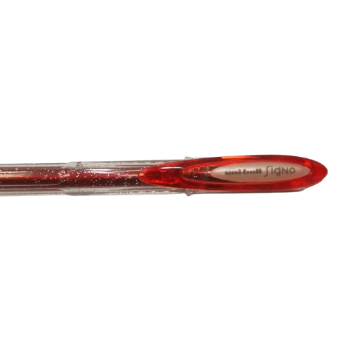 signo gel pailleté rouge