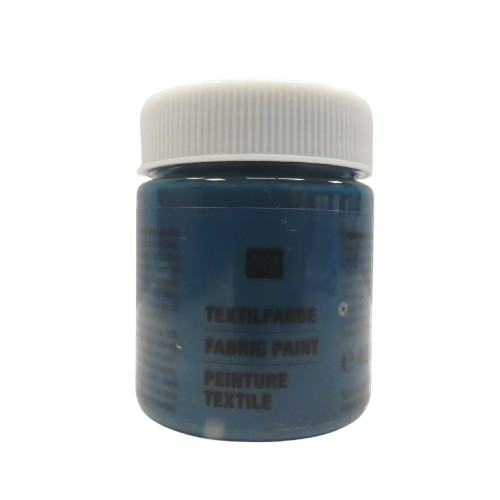 peinture textile rico design bleu pétrole