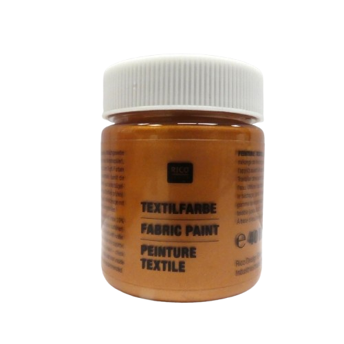 peinture textile rico design bronze