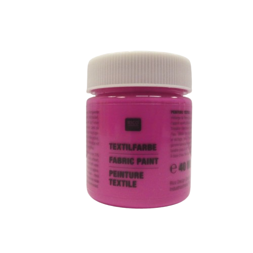 peinture textile rico design fuschia