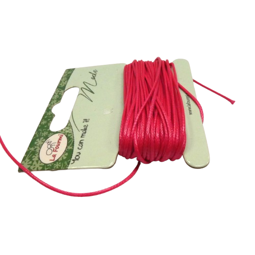 fil coton ciré 1 mm fuschia