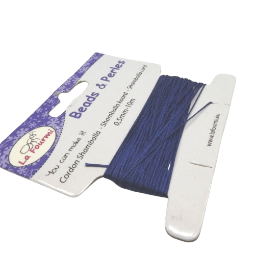 fil polyester 0.5 mm bleu marine
