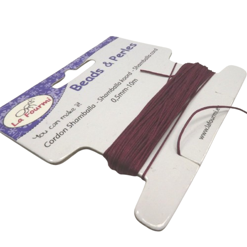 fil polyester 0.5 mm bordeaux