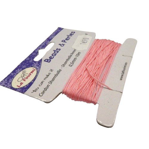 fil polyester 0.5 mm rose clair