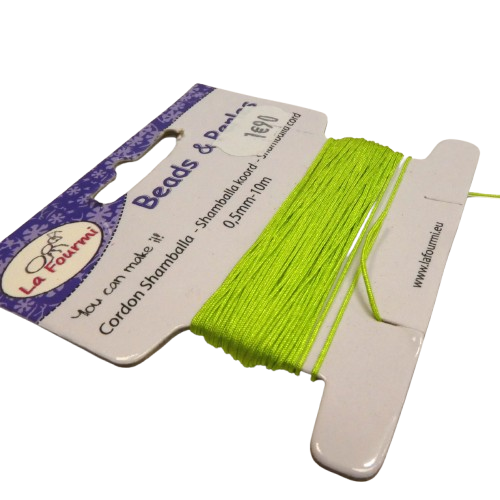 fil polyester 0.5 mm vert anis
