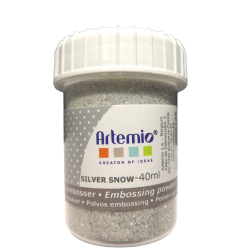 poudre embosser artemio silver snow