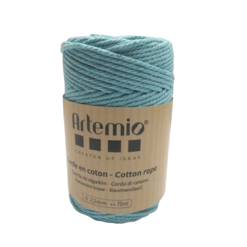 coton macramé 2,2 mm artemio azur