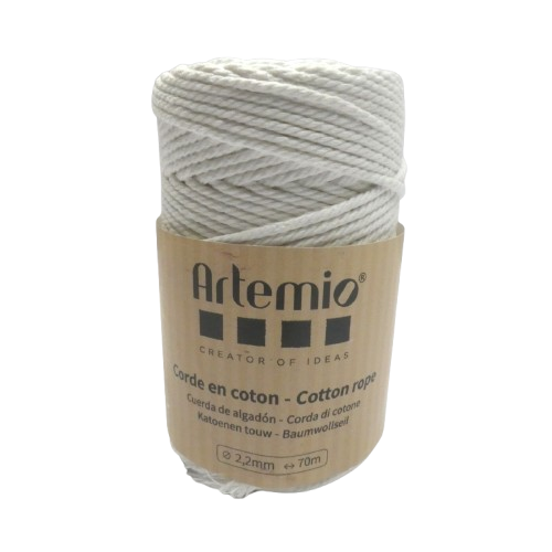 coton macramé 2,2 mm artemio blanc