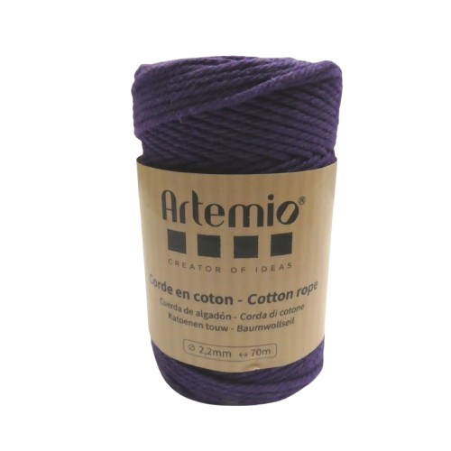coton macramé 2,2 mm artemio violet
