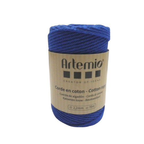 coton macramé 2,2 mm artemio bleu roi