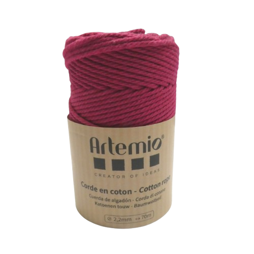 coton macramé 2,2 mm artemio fuschia