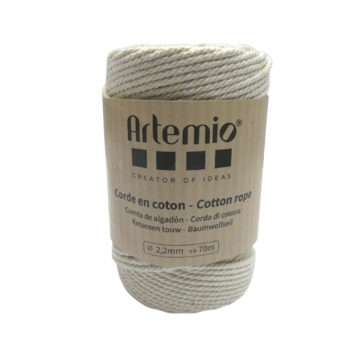 coton macramé 2,2 mm artemio écru