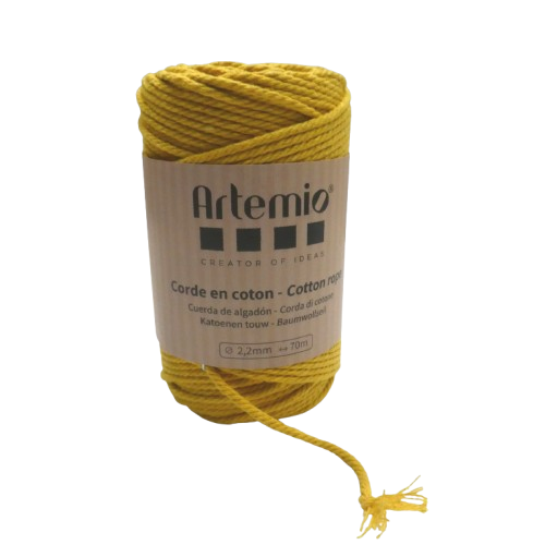coton macramé 2,2 mm artemio ocre