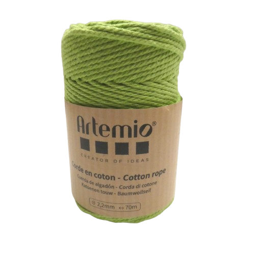 coton macramé 2,2 mm artemio vert clair
