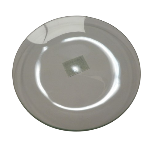 assiette ronde en verre