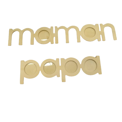 cadre papa ou maman en bois artemio
