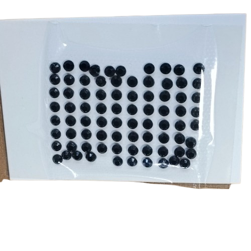 strass thermocollant 4 mm noir