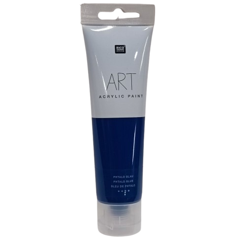 peinture acrylique bleu de phtalo