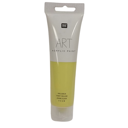 peinture acrylique jaune clair