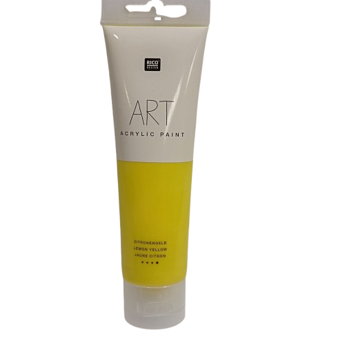 peinture acrylique jaune citron