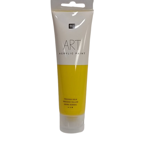 peinture acrylique jaune normal