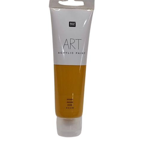 peinture acrylique ocre