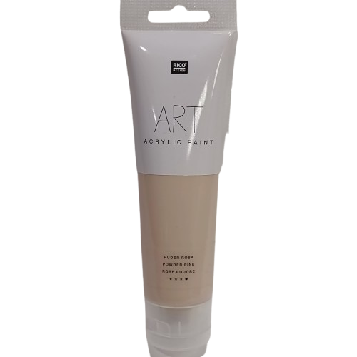 peinture acrylique rose poudre